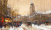 Boulevard Saint-Germain, Parijs - Eugène Galien-Laloue — weergave van het kunstwerk