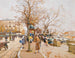 La Place du Châtelet, Parijs - Eugène Galien-Laloue — weergave van het kunstwerk