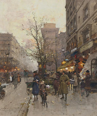 Eugne GalienLaloue - La Porte Saint Denis Paris.webp