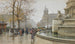La fontaine du Palmier, place du Châtelet - Eugène Galien-Laloue — weergave van het kunstwerk