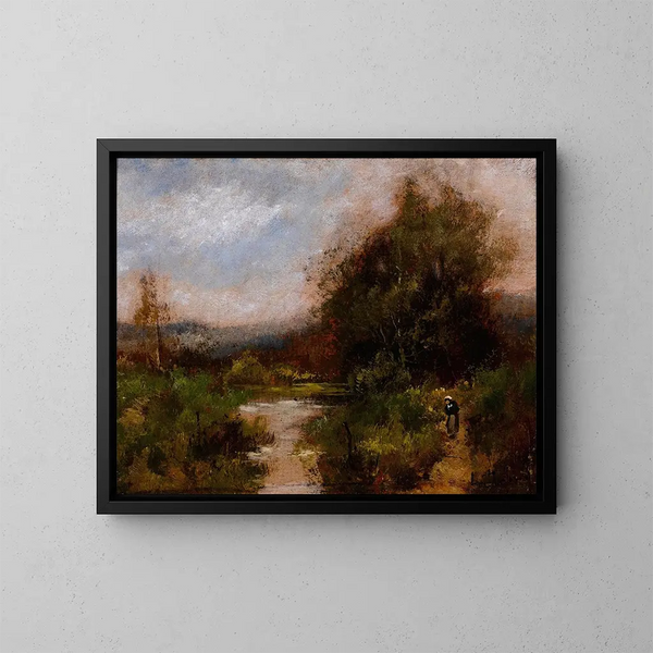 Landschap - Eugène Galien-Laloue — ingelijst kunstwerk aan de muur