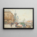 Le Marché aux fleurs - Eugène Galien-Laloue — ingelijst kunstwerk aan de muur