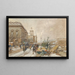 De Bloemenmarkt (Conflictopstelling) - Eugène Galien-Laloue — ingelijst kunstwerk aan de muur