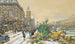 Le Quai aux Fleurs et la Conciergerie - Eugène Galien-Laloue — weergave van het kunstwerk