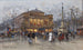 Het Théâtre du Châtelet, Parijs - Eugène Galien-Laloue — weergave van het kunstwerk