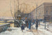De oevers van de Seine bij Châtelet - Eugène Galien-Laloue — weergave van het kunstwerk