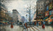 Parijs, de Poort Saint-Denis - Eugène Galien-Laloue — weergave van het kunstwerk