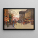 Parijs, de boulevard de la Madeleine 's avonds - Eugène Galien-Laloue — ingelijst kunstwerk aan de muur