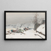 Quai de Bercy onder de sneeuw - Eugène Galien-Laloue — ingelijst kunstwerk aan de muur