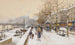 Quai des Célestins - Eugène Galien-Laloue — weergave van het kunstwerk