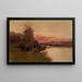 Rivière au coucher du soleil - Eugène Galien-Laloue — ingelijst kunstwerk aan de muur