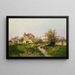 Landschap in de buitenwijken van Barbizon - Eugène Galien-Laloue — ingelijst kunstwerk aan de muur