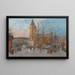 Saint-Germain-des-Prés, Parijs - Eugène Galien-Laloue — ingelijst kunstwerk aan de muur