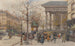 van het levendige schilderij van de Madeleine - Eugène Galien-Laloue — weergave van het kunstwerk