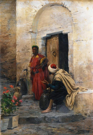 Eugne Girardet - Conversation A La Fontaine.webp