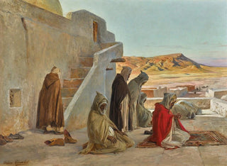 Avondgebeden - Eugène Girardet — weergave van het kunstwerk