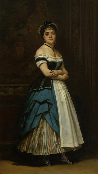 Eugne Giraud - Dinah Flix Mlanie Emilia dite sur de Rachel en costume de soubrette.webp