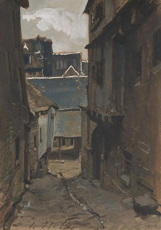 Eugne Isabey - A Street in Morlaix.webp
