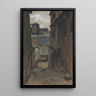 Eugne Isabey - A Street in Morlaix.webp