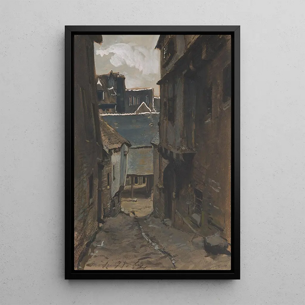 Eugne Isabey - A Street in Morlaix.webp