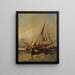 Marina - Eugène Isabey — ingelijst kunstwerk aan de muur