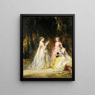 Eugne Isabey - Reading in the park.webp