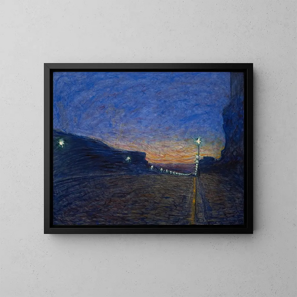 Hornsgatan - Eugène Jansson — framed artwork on a wall