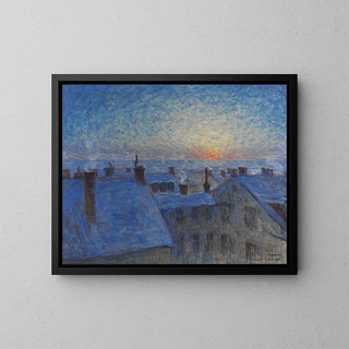 Eugne Jansson - Sunrise over the Rooftops Motif from Stockholm.webp