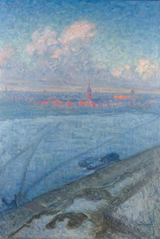 Eugne Jansson - The City at Sunset.webp