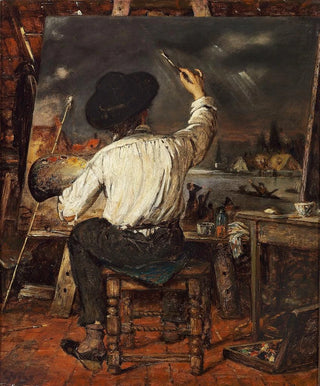 Eugne Joors - A painter at the easel.webp