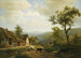 Landschap met glooiende heuvels en vee dat naar de velden gaat - Eugène Joseph Verboeckhoven — weergave van het kunstwerk