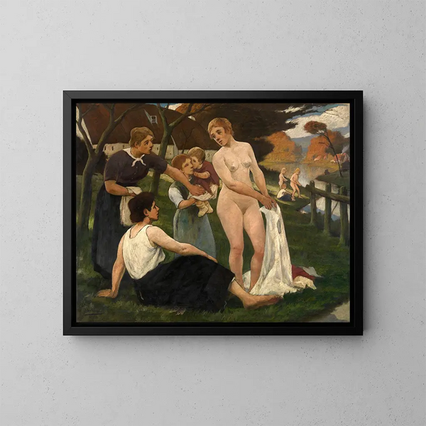 Oasis - Eugène Laermans — framed artwork on a wall