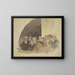 Spectateurs verveeld tijdens een openbare voorstelling - Eugène Laermans — ingelijst kunstwerk aan de muur