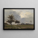 In het veld - Eugène Lavieille — ingelijst kunstwerk aan de muur