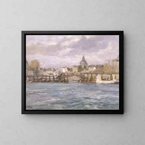 Lestacade de l'île Saint-Louis - Eugène Louis Gillot — framed artwork on a wall