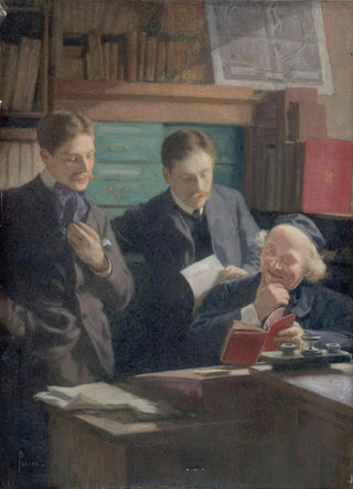 Eugne Pascau - Honor Champion 18461913 librairediteur entour de ses fils.webp
