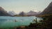 Lac Wakatipu met de berg Earnslaw, Middeneiland, Nieuw-Zeeland - Eugène von Guérard — weergave van het kunstwerk