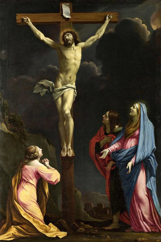 Eustache Le Sueur - Christ On The Cross With The Virgin And Saints.webp