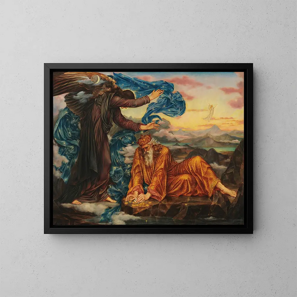 Homeland - Evelyn De Morgan — framed artwork on a wall