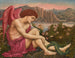 L'Ange avec le Serpent - Evelyn De Morgan — weergave van het kunstwerk