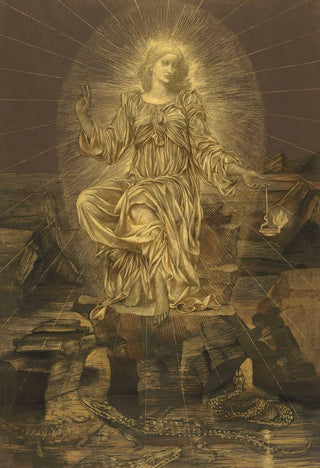 Evelyn De Morgan - The light shineth in the darkness and the darkness comprehended it not.webp