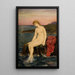 La petite sirène - Evelyn De Morgan — ingelijst kunstwerk aan de muur