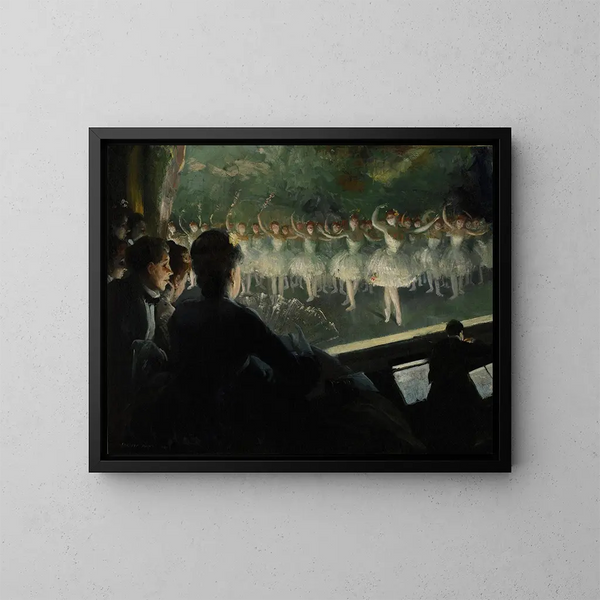 The White Ballet - Everett Shinn — framed artwork on a wall