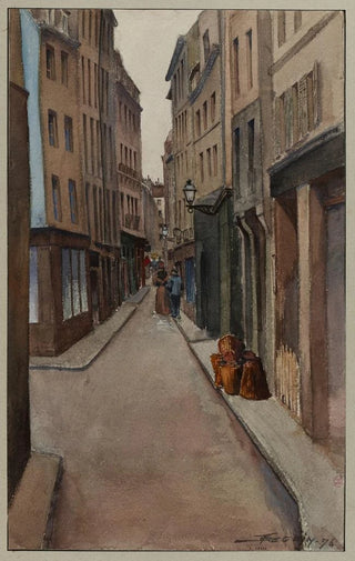 F Sguin - La rue Quincampoix prise de la rue de La Reynie.webp