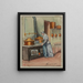 Refuge Pauline Roland rue Fessart La cuisine - F. Seguin — framed artwork on a wall