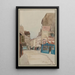 Rue Descartes - F. Seguin — ingelijst kunstwerk aan de muur