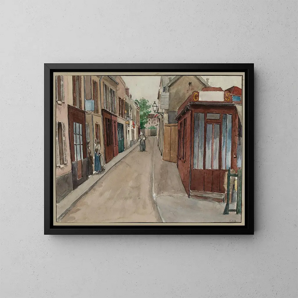 Rue Villafranca - F. Seguin — framed artwork on a wall