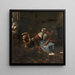 Pannenkoeken bakken - Jan van Pee — ingelijst kunstwerk aan de muur