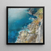 Cliffs of Ischia - Giuseppe Casciaro — framed artwork on a wall