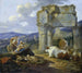 Roman shepherd family with their flock - Johann Heinrich Roos — artwork view